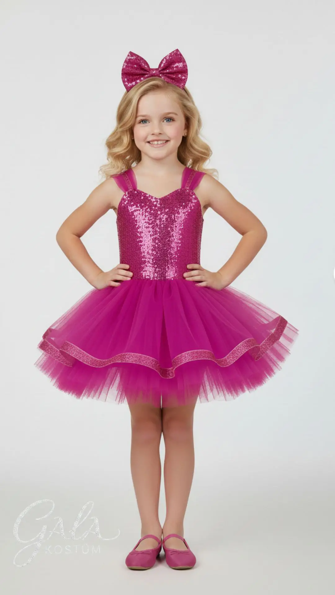 Pembe Tarz Elbise Okul Kıyafet Kostümü