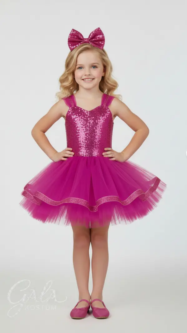 Pembe Tarz Elbise Okul Kıyafet Kostümü