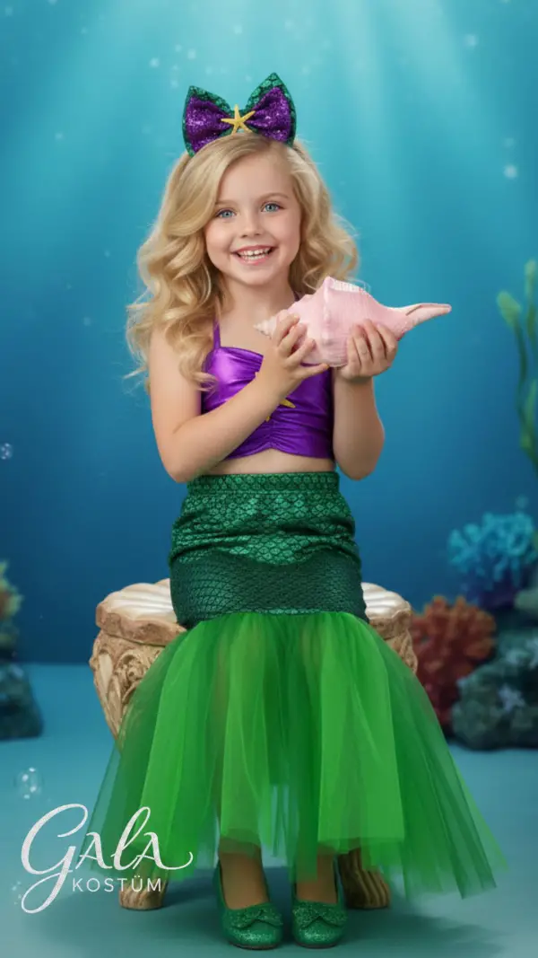 Deniz Kızı Çocuk Kostümü