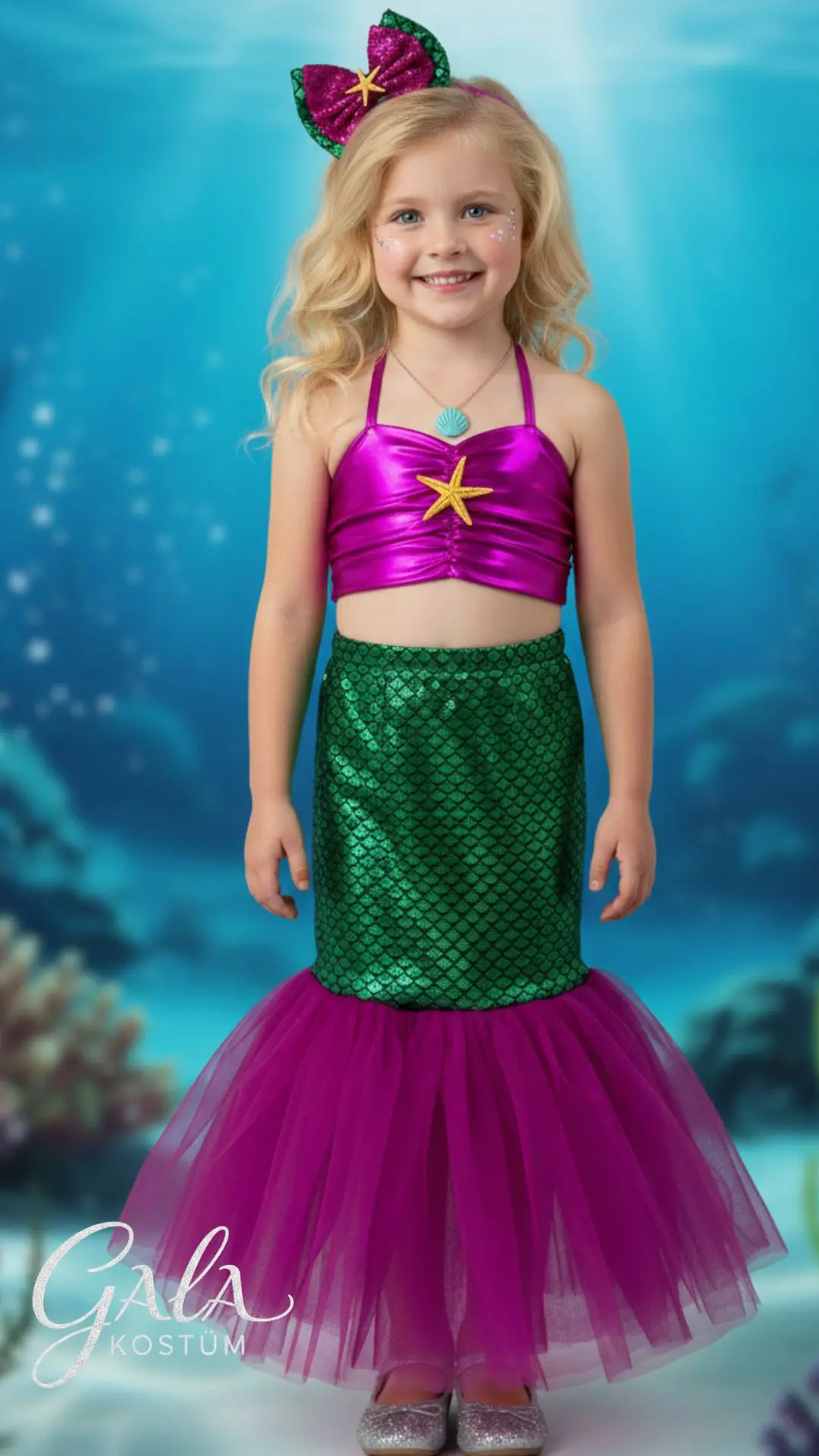 Deniz Kızı Çocuk Kostümü
