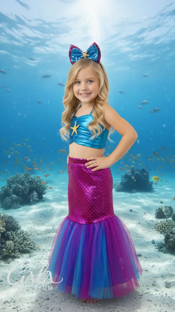 Deniz Kızı Çocuk Kostümü