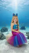 Deniz Kızı Çocuk Kostümü